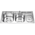 Best selling double bowl sink for kitchen with Waste Bin
Best selling double bowl sink for kitchen with Waste Bin